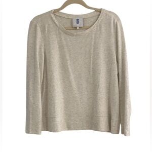 CJ LAING Palm Beach Heathered Gray Soft Crewneck Sweatshirt Size Small